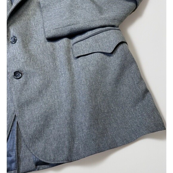 VTG Circle S Mens Blazer Jacket Black Gray 50L Western Ranch Sport Coat Made USA - Picture 2 of 9